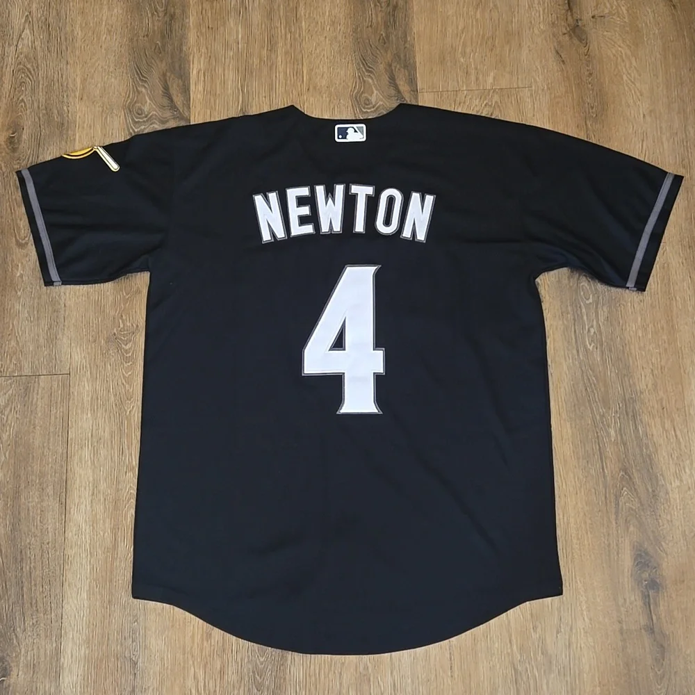 San Diego Padres Black Custom Newton Stitched New Mens Large #4 - Picture 7 of 11